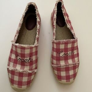 Coach Celina Gingham Espadrilles